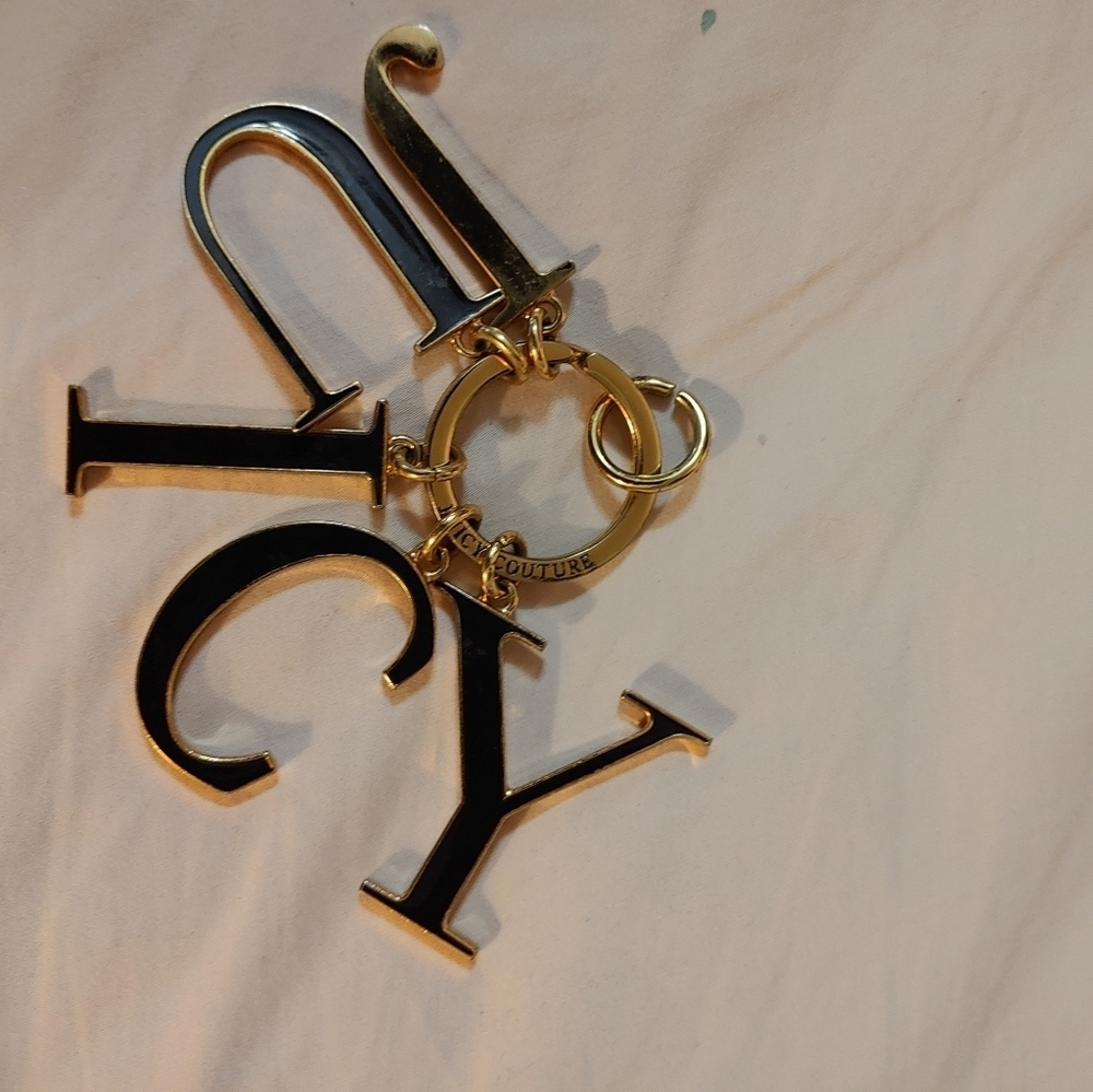 Authentic Juicy Couture Metal Hang Tag Charm Holder Great Vintage Tag